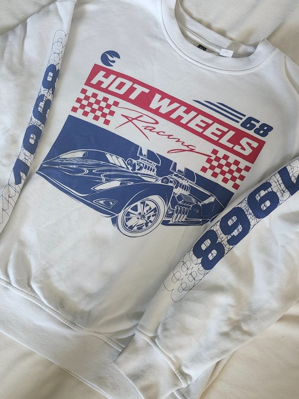 Hot Wheels Sweatshirt Small Long Sleeves "Racing 1968" Retro Car Small